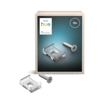 Philips - FLUX LED-szalag rögzítő konzol, 10 db 872110304403700 kép