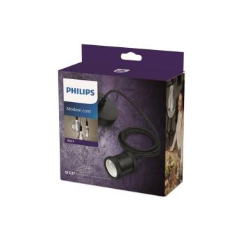 Philips Vintage lógó világítás, E27-es foglalat, fekete kép