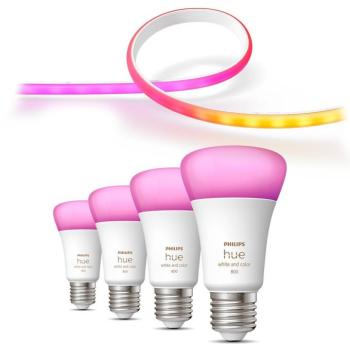 Philips Hue Gradient Lightstrip + White and Color Ambiance 6,5 W 800 E27 4 db kép