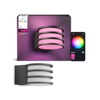 Philips - Hue LUCCA RGB LED dimmelhető kültéri fali lámpa 1xE27/8,1W/230V IP44 8721103118639