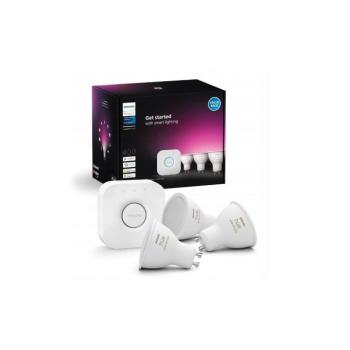 Philips Hue WACA kezdőkészlet 3xGU10/4,2W/230V 2200-6500K + Hue Bridge 8720169372177