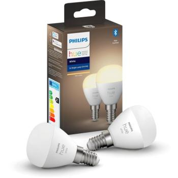 Philips Hue White 5,7W E14 csepp szett 2db kép