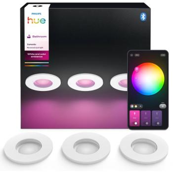 Philips Hue Xamento recessed 3×4,2 W, fehér kép