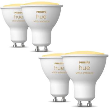 Philips HueWA 4,3 W GU10 2P EUR + Philips HueWA 4,3 W GU10 2P EUR kép