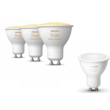 Philips HueWA 4,3 W GU10 EUR + Philips HueWA 4,3 W GU10 3P EUR kép