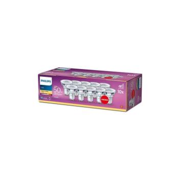 KÉSZLET 10x LED Izzó Philips GU10/4,6W/230V 2700K 8718696778265 kép