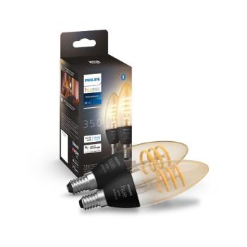 KÉSZLET 2x LED Dimmelhető izzó Philips Hue WHITE AMBIANCE E14/4,6W/230V 8719514411869 kép