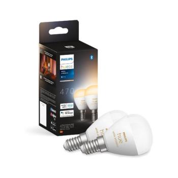 KÉSZLET 2x LED Dimmelhető izzó Philips Hue WHITE AMBIANCE P45 E14/5,1W/230V 8719514491168 kép
