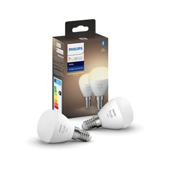 KÉSZLET 2x LED Dimmelhető izzó Philips Hue WHITE P45 E14/5,5W/230V 2700K 871951426690200 kép