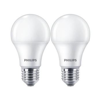 KÉSZLET 2x LED Izzó Philips A60 E27/10W/230V 4000K 8719514471016 kép