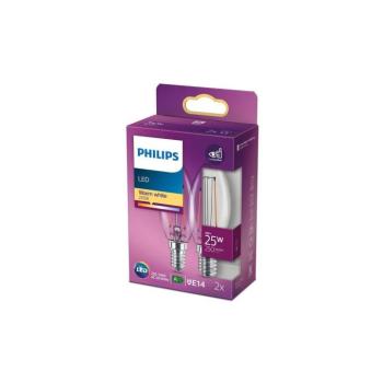 KÉSZLET 2x LED Izzó VINTAGE Philips E14/2W/230V 2700K 8718699782054 kép