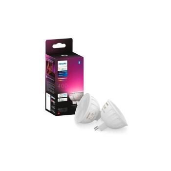 KÉSZLET 2x LED RGBW Dimmelhető izzó Philips Hue WACA GU5,3/MR16/6,3W/12V 8719514491649 kép