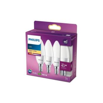 KÉSZLET 3x LED Izzó Philips B35 E14/5,5W/230V 2700K 8718699773175 kép