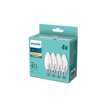KÉSZLET 4x LED Izzó Philips E14/5,5W/230V 2700K 8718699718275 kép