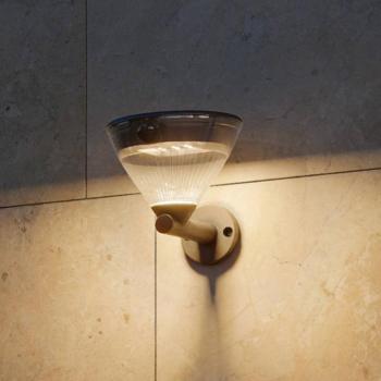 Philips Kyna LED-es napelemes fali lámpa, fekete, érzékelővel, IP44 kép