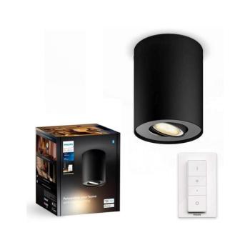 Philips - LED Dimmelhető spotlámpa Hue PILLAR 1xGU10/4,2W/230V + távirányító fekete 8720169320239 kép