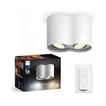 Philips - LED Dimmelhető spotlámpa Hue PILLAR 2xGU10/4,2W/230V + távirányító fehér 8720169320178 kép