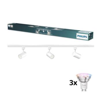 Philips-LED dimmelhető spotlámpa v l.sys. EASYLINK HUE 3xGU10/4,7W/230V 1m fehér P7612+3xP7029 kép