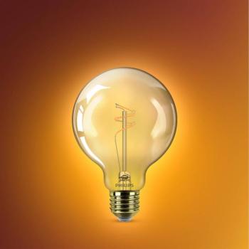Philips LED-globusz lámpa E27 G95 3,1 W arany 1800 K dimmelhető kép