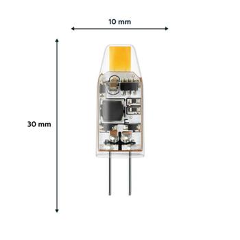 Philips LED izzó, G4 típus, 1 W, 2700 K, átlátszó, 2 db-os csomag