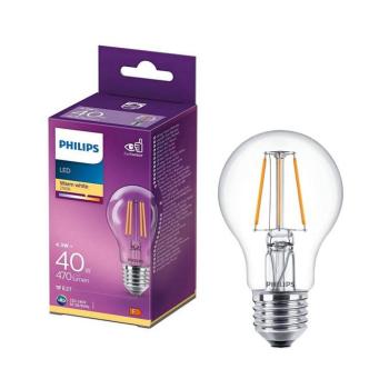 LED Izzó VINTAGE Philips A60 E27/4,3W/230V 2700K 8718699665265 kép