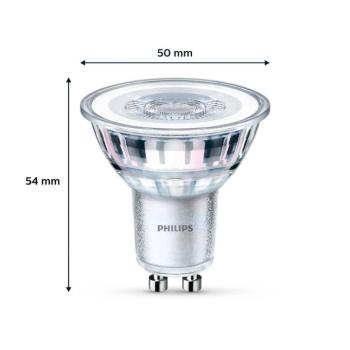 Philips LED lámpa GU10 3.5W 255lm 827 világos 36° 6db 6db kép