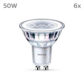Philips LED lámpa GU10 4,6W 390lm 840 világos 36° 6db 6 db kép