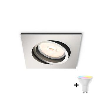 Philips - LED RGBW dimmelhető beépíthető mennyezeti lámpa DONEGAL 1xGU10/4,8W/230V + távirányító P1939+AI2363 kép