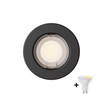 Philips - LED RGBW dimmelhető beépíthető mennyezeti lámpa PERIDOT 1xGU10/6,5W/230V fekete P7276+AI2363 kép