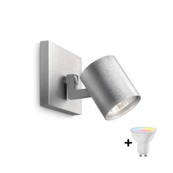 Philips - LED RGBW dimmelhető RUNNER spotlámpa 1xGU10/6,5W/230V matt króm M6249+AI0589 kép