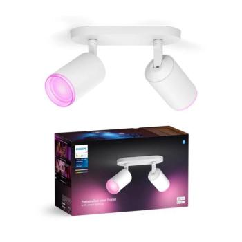 Philips - LED RGBW Dimmelhető spotlámpa Hue FUGATO 2xGU10/4,2W/230V fehér 8720169319455 kép