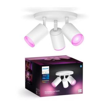 Philips - LED RGBW Dimmelhető spotlámpa Hue FUGATO 3xGU10/4,2W/230V fehér 8720169319516 kép