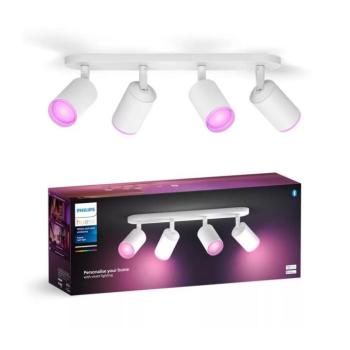 Philips - LED RGBW Dimmelhető spotlámpa Hue FUGATO 4xGU10/4,2W/230V fehér 8720169319578 kép
