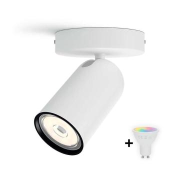 Philips - LED RGBW dimmelhető spotlámpa PONGEE 1xGU10/4,8W/230V fehér + távirányító P2048+AI2362 kép