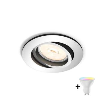 Philips - LED RGBW dimmelhető süllyesztett lámpatest DONEGAL 1xGU10/4,8W/230V + távirányító P1931+AI2362 kép