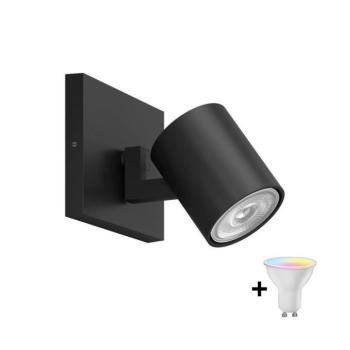 Philips - LED RGBW fényerőszabályozható spotlámpa RUNNER 1xGU10/6,5W/230V fekete P5371+AI0589 kép