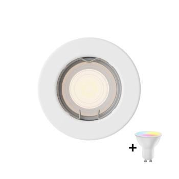 Philips - LED RGBW fényerőszabályozható süllyesztett mennyezeti lámpatest PERIDOT 1xGU10/6,5W/230V fehér P7275+AI2363 kép
