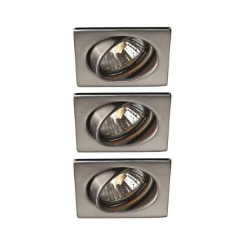 Philips Massive 59323/17/PN - Készlet 3x Fürdőszobai lámpa QUARTZ 1xGU10/50W/230V 59323/17/PN kép