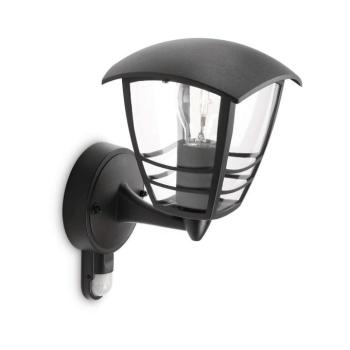 Philips 15388/30/16 - Kültéri fali lámpa érzékelős CREEK 1xE27/60W 15388/30/16 kép