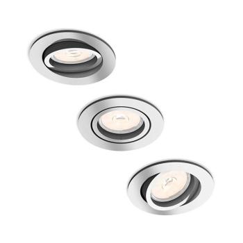 Philips 50393/11/PN - Készlet 3x beépíthető lámpa MYLIVING DONEGAL 1xGU10/5,5W/230V 50393/11/PN kép