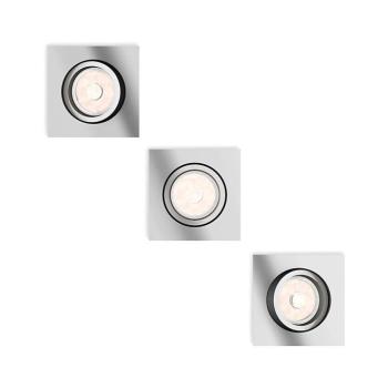 Philips 50403/11/PN - Készlet 3x beépíthető lámpa MYLIVING DONEGAL 1xGU10/5,5W/230V 50403/11/PN kép