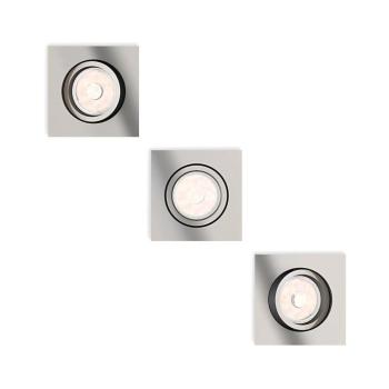 Philips 50403/17/PN - Készlet 3x beépíthető lámpa MYLIVING DONEGAL 1xGU10/5,5W/230V 50403/17/PN kép