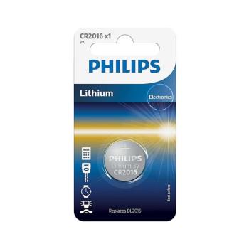 Philips CR2016/01B - CR2016 lítium gombelem 3V 90mAh MINICELLS Phil-CR2016/01B kép
