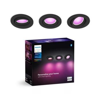 Philips Hue CENTURA 3xLED RGBW stmívatelné podhledové 1xGU10/4,2W/230V 8720169318977 kép