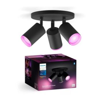 Philips Hue FUGATO 3xGU10/4,2W/230V RGBW LED dimm. spot fekete 8720169319332 kép