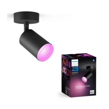 Philips Hue FUGATO LED RGBW 1xGU10/4,2W/230V dimm. fekete spotlámpa 8720169319639 kép