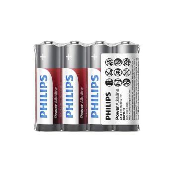 Philips LR6P4F/10 - 4 db alkáli elem AA POWER ALKALINE 1,5V 2600mAh Phil-LR6P4F/10 kép