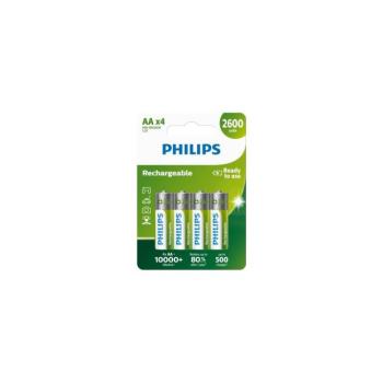 Philips R6B4B260/10 - 4 db AA NiMH újratölthető akkumulátor 1,2V/2600 mAh Phil-R6B4B260/10 kép