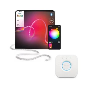 Philips - RGBW dimmelhető LED szalag Hue FLUX 3m LED/29W/230V 2200-6500K + Hue Bridge P7214+P1408 kép