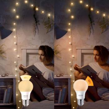Philips SceneSwitch E27 8W LED lámpa 2,700K matt kép